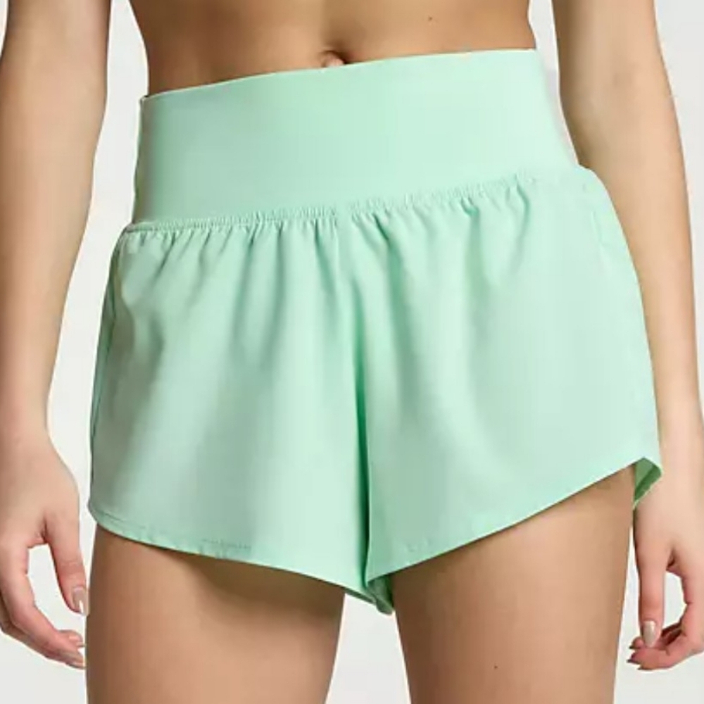 DSG Green High-Rise Athletic Women's Knit Waistband 3" Performance Shorts XS